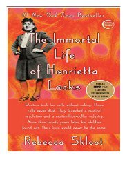 eBook The Immortal Life of Henrietta Lacks Free online