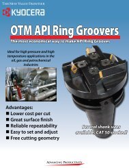 OTM API Ring Groovers - Kyocera