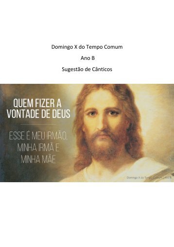 Domingo X do Tempo Comum - Ano B