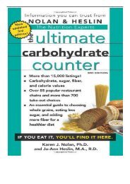 eBook The Ultimate Carbohydrate Counter Free eBook