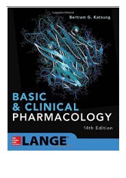 PDF Download Basic and Clinical Pharmacology Free online