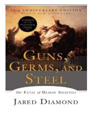 PDF Download Guns Germs and Steel The Fates of Human Societies Free eBook