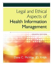 [PDF] Legal and Ethical Aspects of Health Information Management Full Online