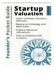 PDF Download Founder ™s Pocket Guide Startup Valuation Full Online