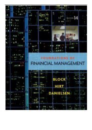 PDF Download Foundations of Financial Management with Time Value of Money card McGraw-Hill Irwin Series