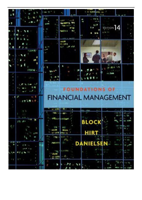 PDF Download Foundations of Financial Management with Time Value of Money card McGraw-Hill Irwin Series