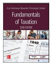 PDF Download Fundamentals of Taxation 2018 Ed Full Books