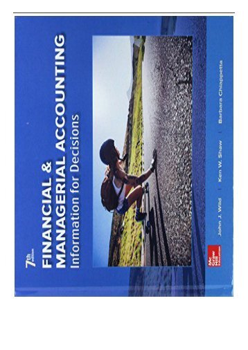 PDF Download Gen Combo Financial and Managerial Accounting; Connect Access Card Full Books