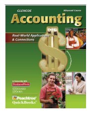 PDF Download Glencoe Accounting Advanced Course Real-World Applications  Connections Full Page