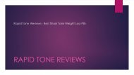 Rapid Tone  Reviews - Best Shark Tank Weight Loss Pills