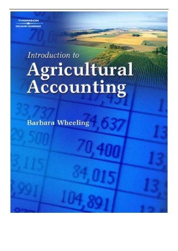PDF Download Introduction to Agricultural Accounting Full Page