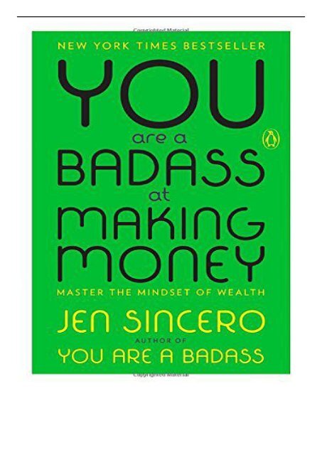 [PDF] You Are a Badass at Making Money Master the Mindset of Wealth Full Books