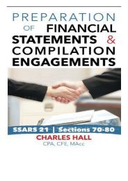 PDF Download Preparation of Financial Statements  Compilation Engagements Full Page