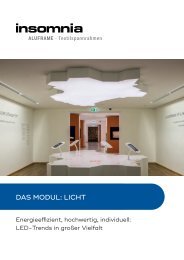 Modul: LICHT / LED by INSOMNIA - Aluframe, Broschüre