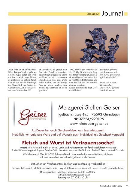 Mit Gernsbacher Adventskalender - Casimir Katz Verlag