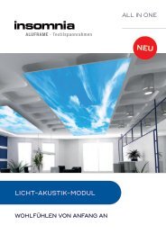 Akustik+LED by INSOMNIA - Aluframe, Flyer