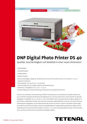 DNP Digital Photo Printer DS 40 H - Tetenal