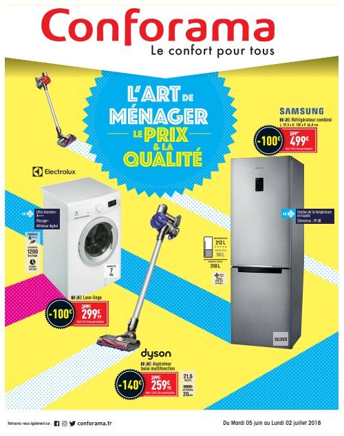 Conforama catalogue 5 juin-2 juillet 2018