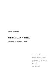 THE FAMILIAR UNKNOWN - Observatori del Tercer Sector