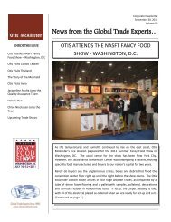 News From The Global Trade Experts Vol XII - Otis McAllister Inc.