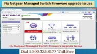Fix Netgear Managed Switch Firmware upgrade Issues 18003358177