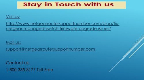 Fix Netgear Managed Switch Firmware upgrade Issues 18003358177