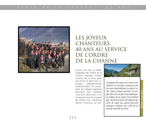 Ordre de la Channe - Regards sur 50 ans d'existence