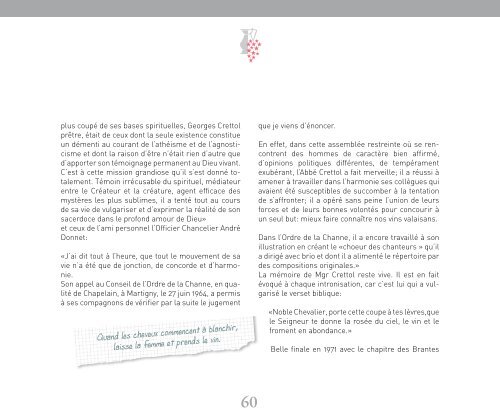 Ordre de la Channe - Regards sur 50 ans d'existence