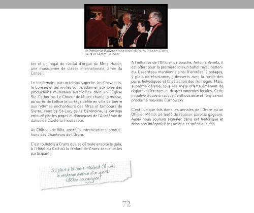 Ordre de la Channe - Regards sur 50 ans d'existence