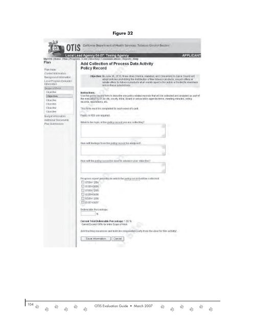 OTIS Evaluation Guide (PDF) - California Department of Public Health