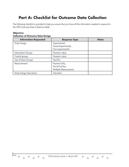 OTIS Evaluation Guide (PDF) - California Department of Public Health