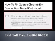 1-800-240-2551 Fix Google Chrome Err Connection Timed Out Issue