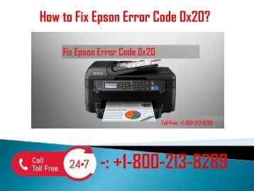 1-800-213-8289 Fix Epson Error Code 0x20