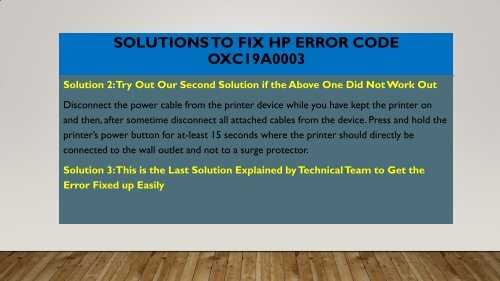 1-800-597-1052 How To Fix HP Error Code OxC19a0003