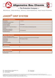 JOKER® GRIP SYSTEM - Allgemeine Bau Chemie