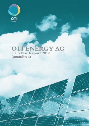 OTI ENERGY AG