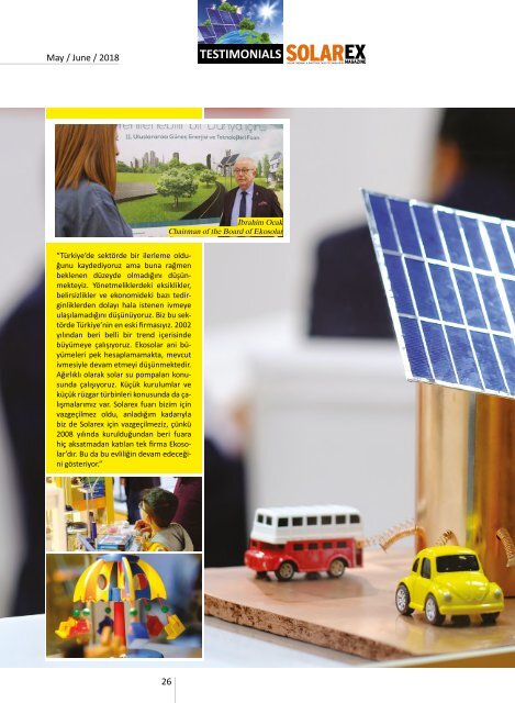 Solarex Magazine Mayıs Haziran 2018