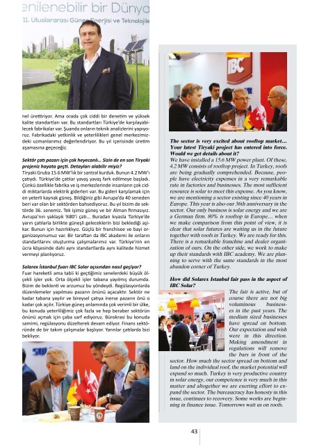 Solarex Magazine Mayıs Haziran 2018