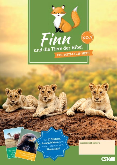 Finn und die Tiere der Bibel (NO. 1)