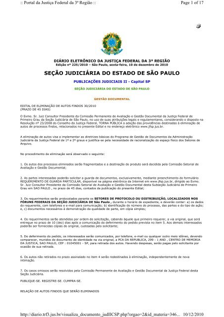 EDITAL 30.pdf - Justiça Federal de Primeiro Grau em São Paulo
