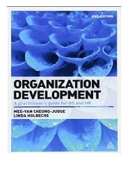 [PDF] Organization Development A Practitioner's Guide for OD and HR Full Online