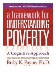 Download PDF Title A Framework for Understanding Poverty 5th Edition Full ePub