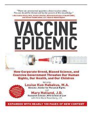 Download PDF Vaccine Epidemic How Corporate Greed Biased Science and Coercive Government Threaten Our