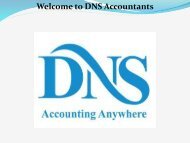 Accurate Bookkeeping Services for Small Business| DNS Accountants