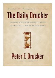 [PDF] The Daily Drucker 366 Days of Insight and Motivation for Getting the Right Things Done Full eBook