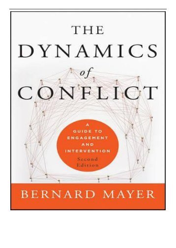 [PDF] The Dynamics of Conflict A Guide to Engagement and Intervention Full Books