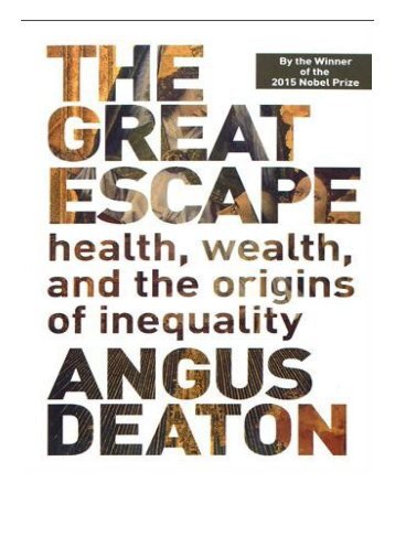 [PDF] The Great Escape Health Wealth and the Origins of Inequality Full Page