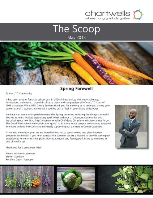 The Scoop by UTD Dining Services - May 2018 Issue