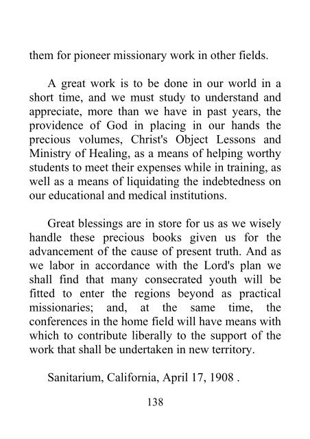 Testimonies for the Church, Volume 9 - Ellen G. White