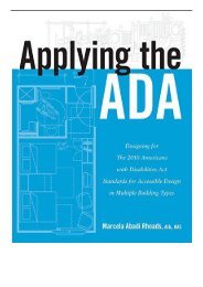 [PDF] Applying the ADA Designing for The 2010 Americans with Disabilities Act Standards for Accessible